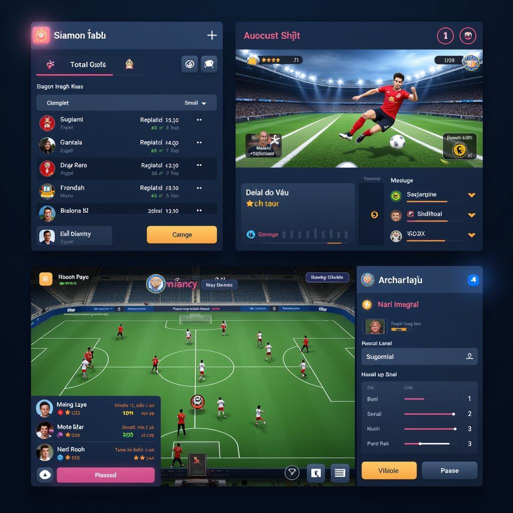 Vietnamese Football Manager Gameplay Screenshot