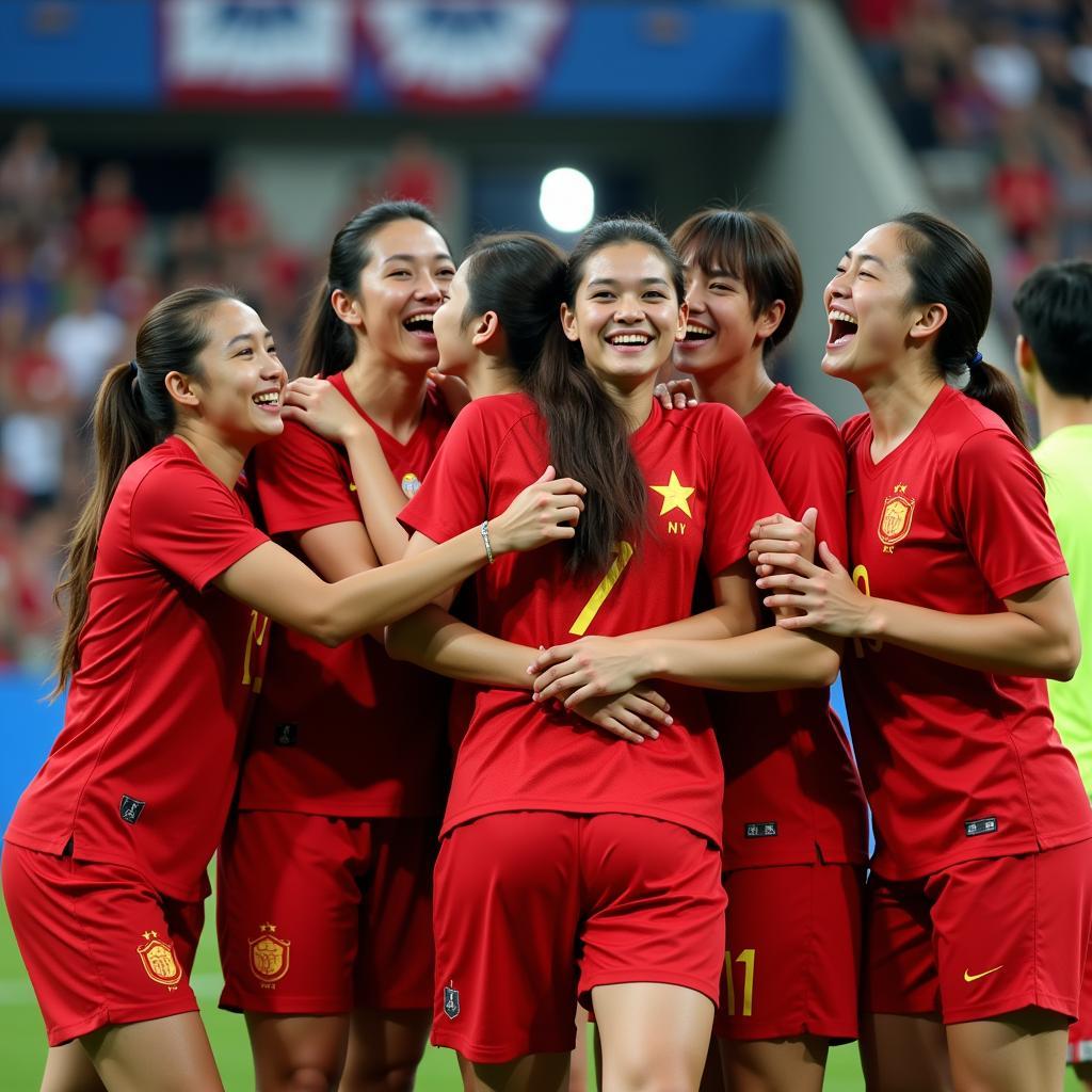 Vietnamese National Team Celebrating