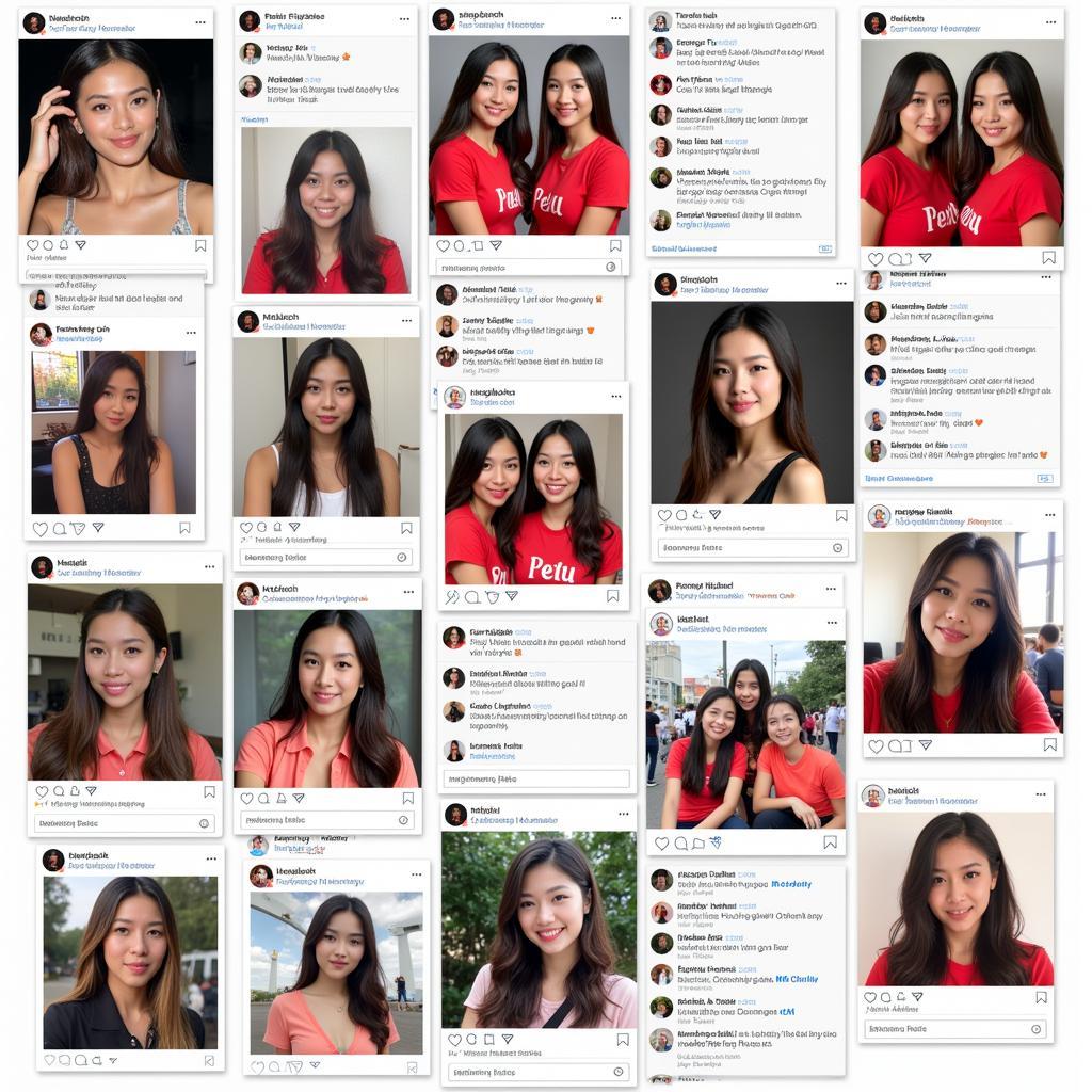 Vietnamese Football WAGS on Social Media