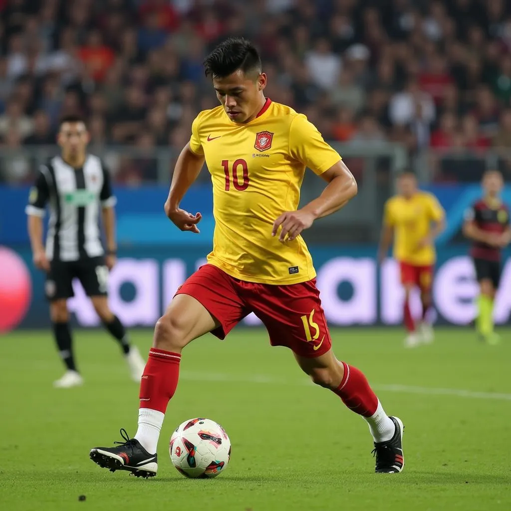 Vietnamese footballer competing in a K League match