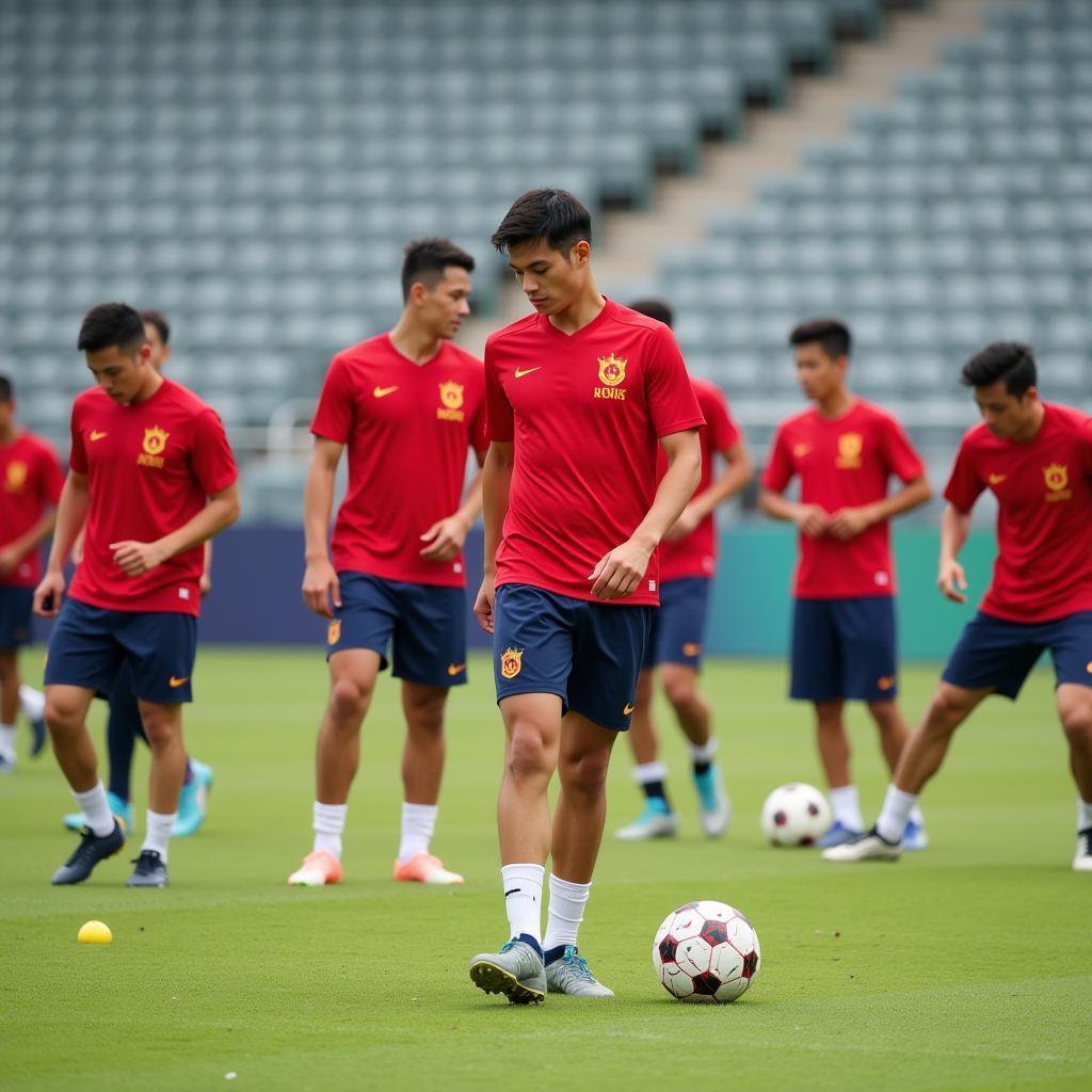 Vietnamese U22 Team Training Session