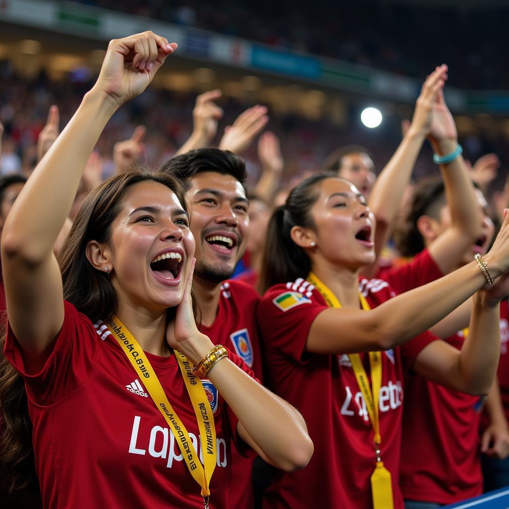 Viettel FC fans cheering