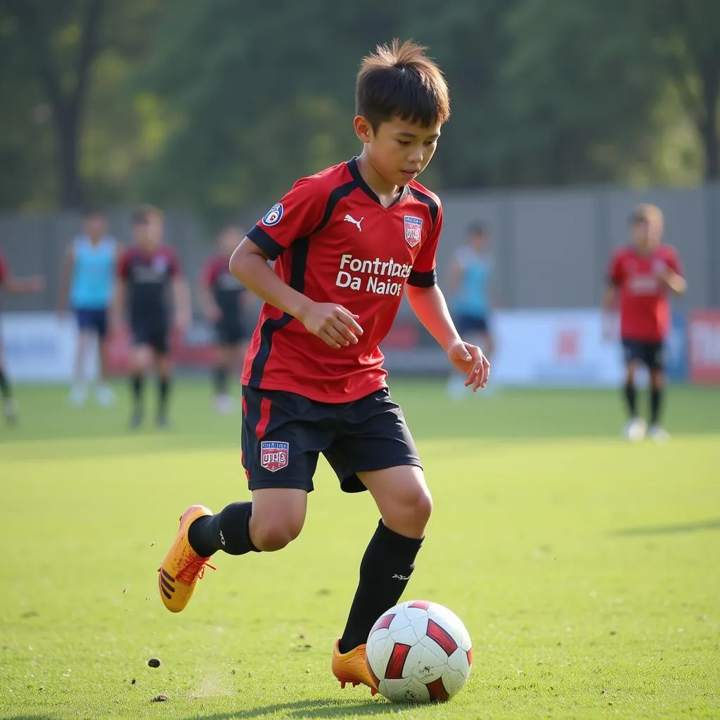 Vo Huy Toan playing for SHB Da Nang