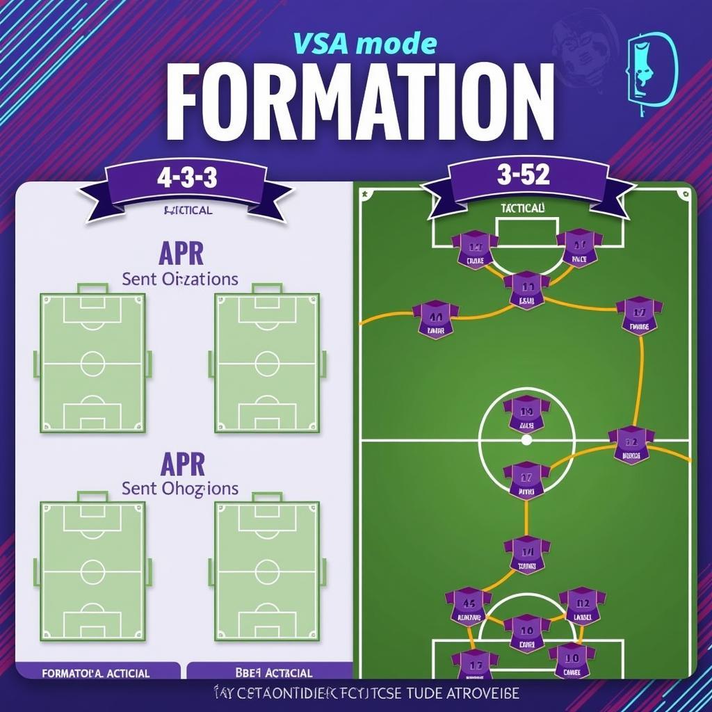 FIFA Mobile VSA Formations and Tactics Screen