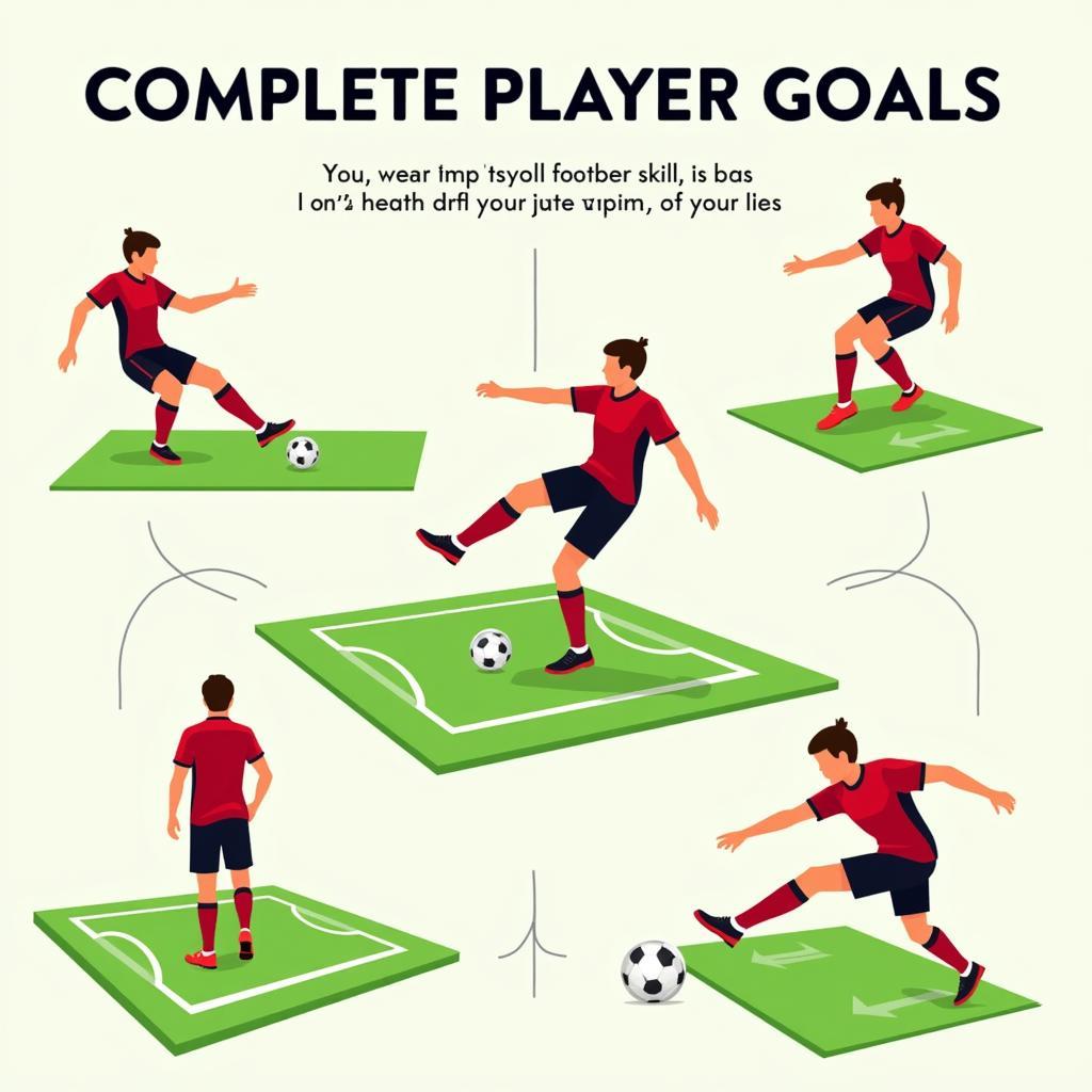 A well-rounded footballer training