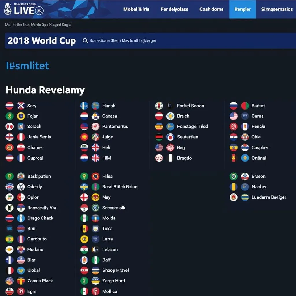 World Cup 2018 Squad List Website