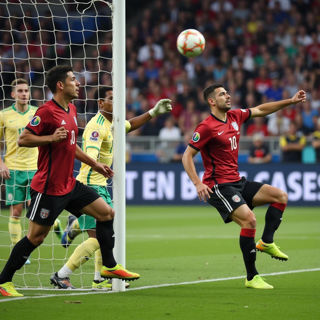 World Cup Final Near Miss Own Goal