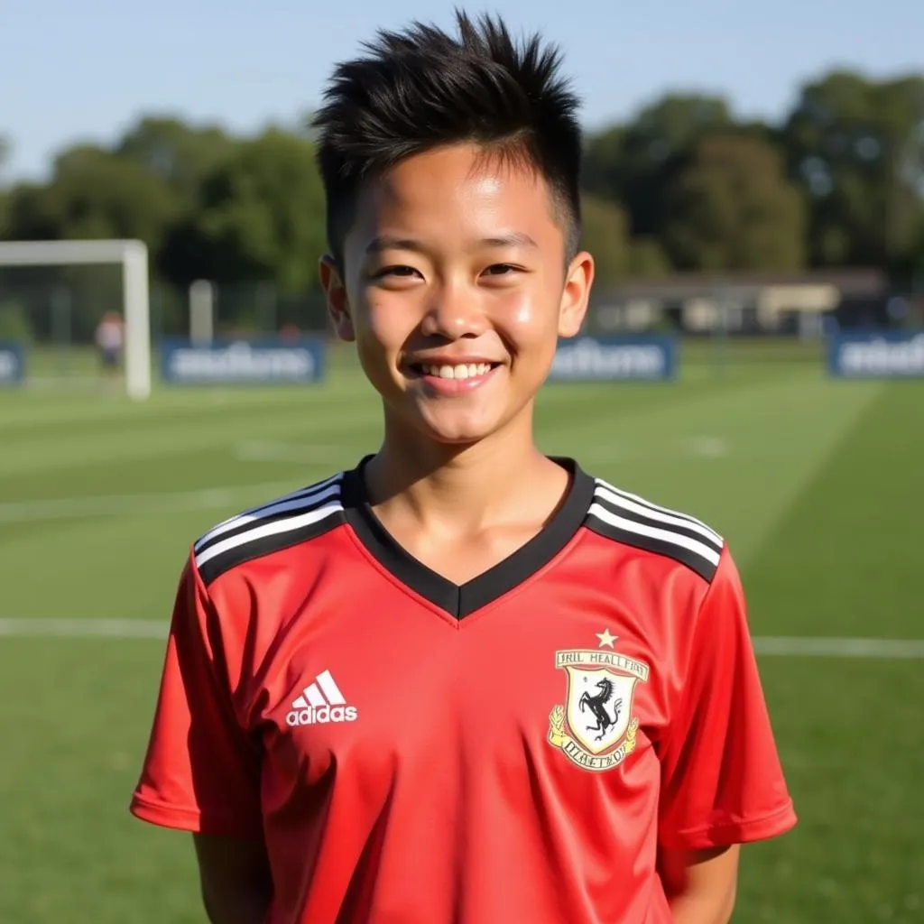 Yuming Player in their youth team uniform