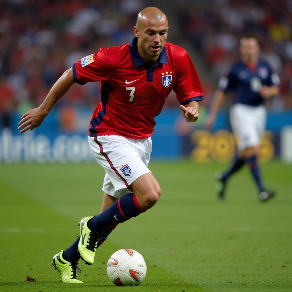 Zidane in action at the 2006 World Cup