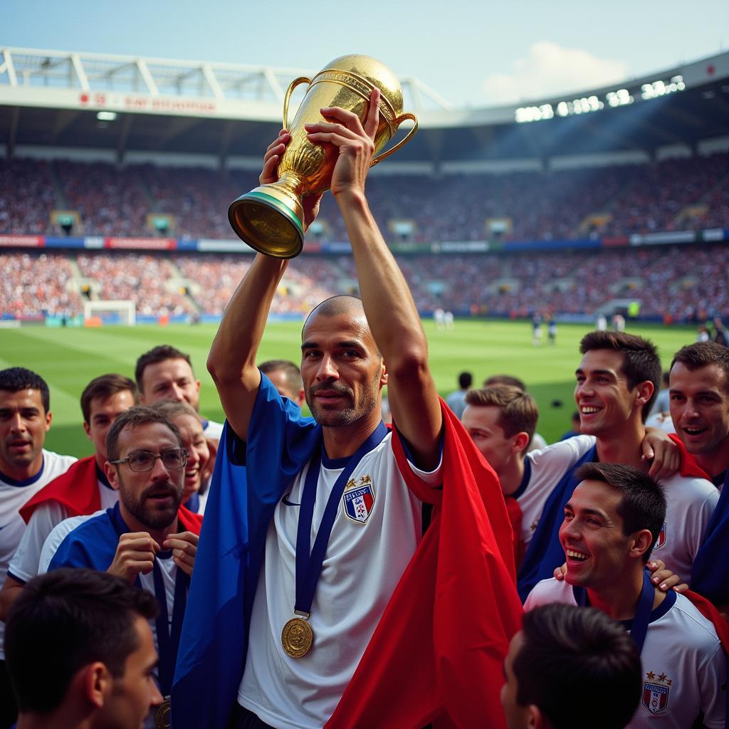 Zidane Celebrates World Cup Victory