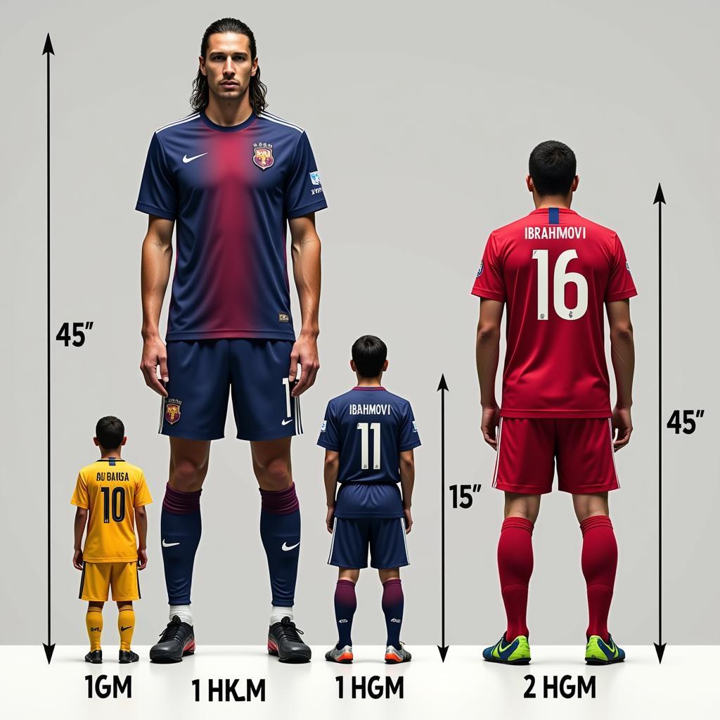 Zlatan Ibrahimović standing next to other football players