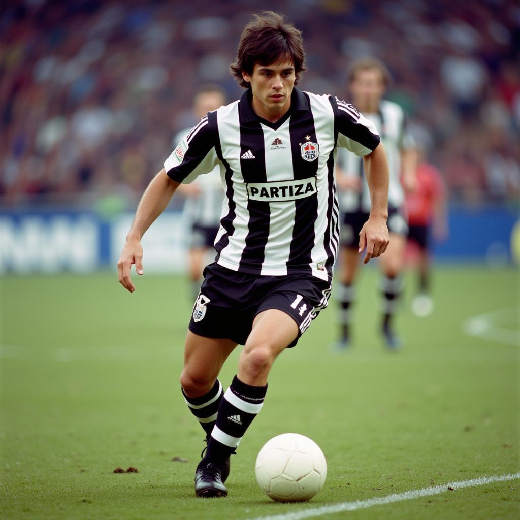 Zlatko Zahovic during his time at Partizan Belgrade