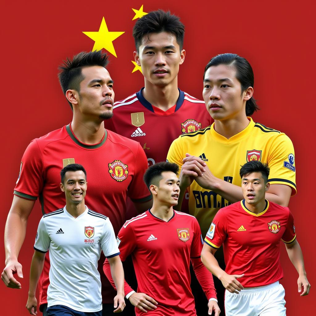 Portraits of 5 Nghe An Football Players