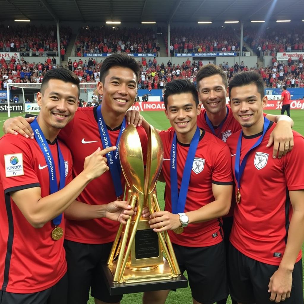 AFF Cup Top Scorers Celebrating