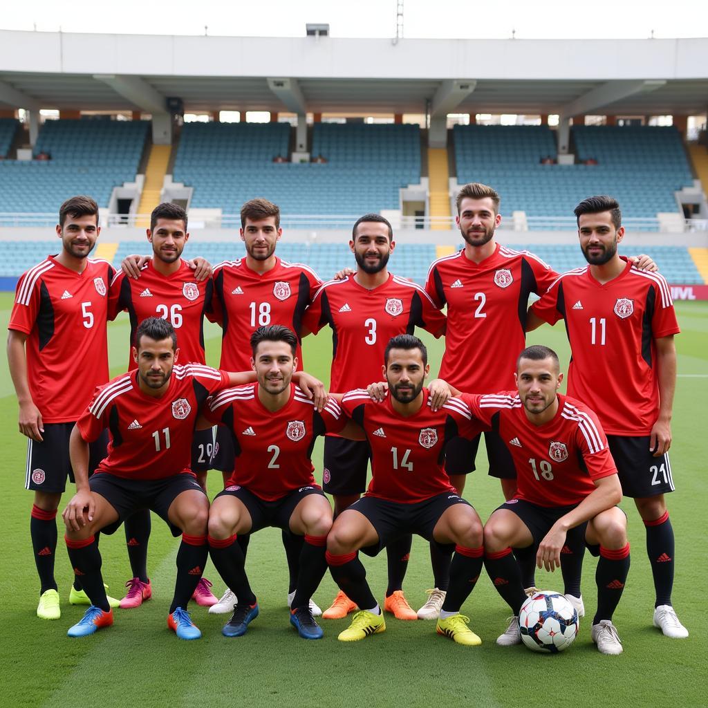 Al Sadd team photo before a match