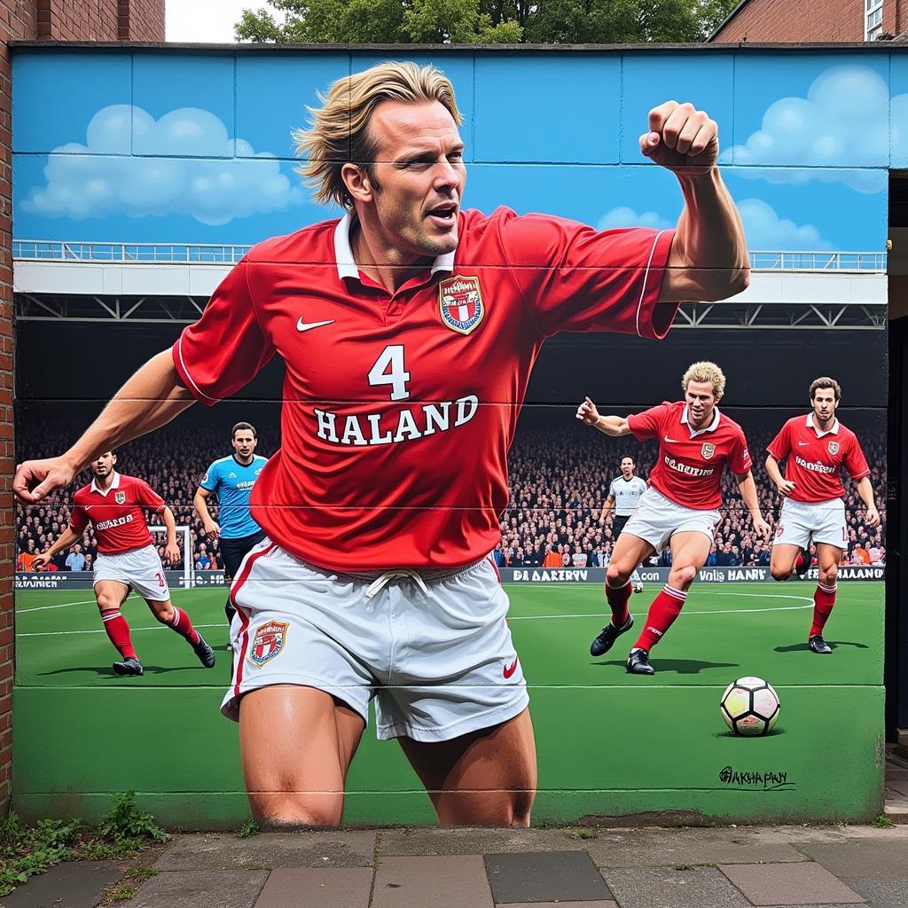 Alf Inge Haaland Nottingham Forest Graffiti