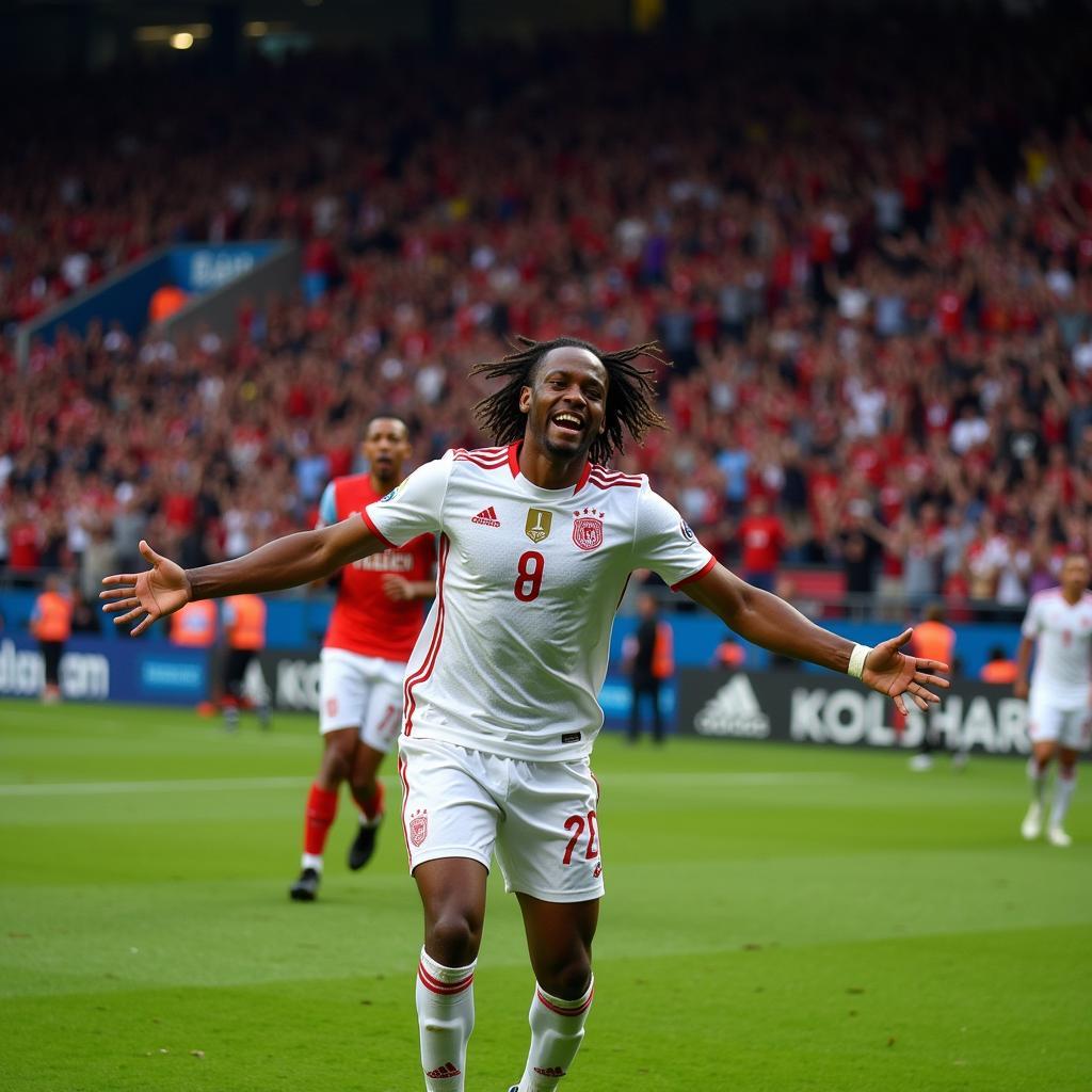 Alfoe Haaland Celebrating a Goal