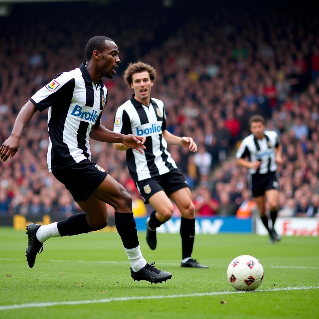 Andy Cole Scores for Newcastle United