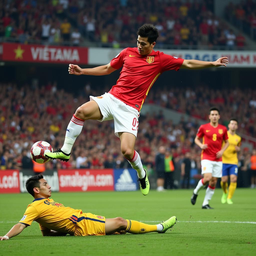 Anh Duc Scores Jordan Goal Against Malaysia in AFF Cup 2010 Final