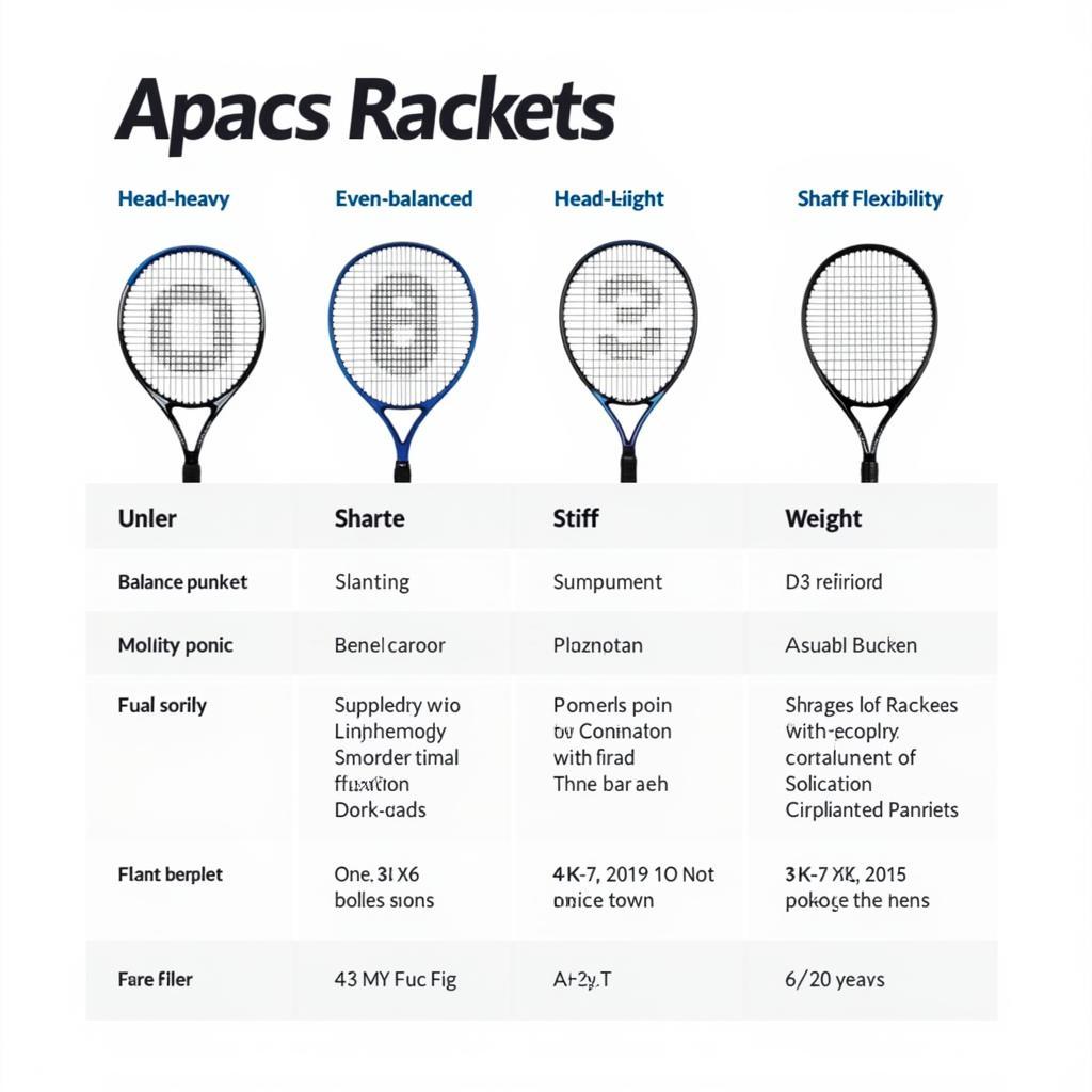 Different Types of Apacs Badminton Rackets