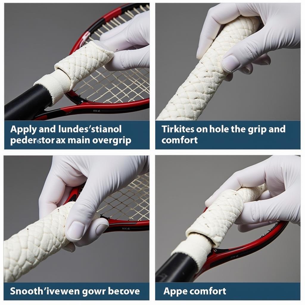 Applying a Base Grip to a Racket Handle for Enhanced Grip and Comfort