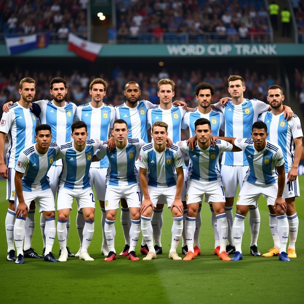 Argentina 2018 World Cup Squad Photo