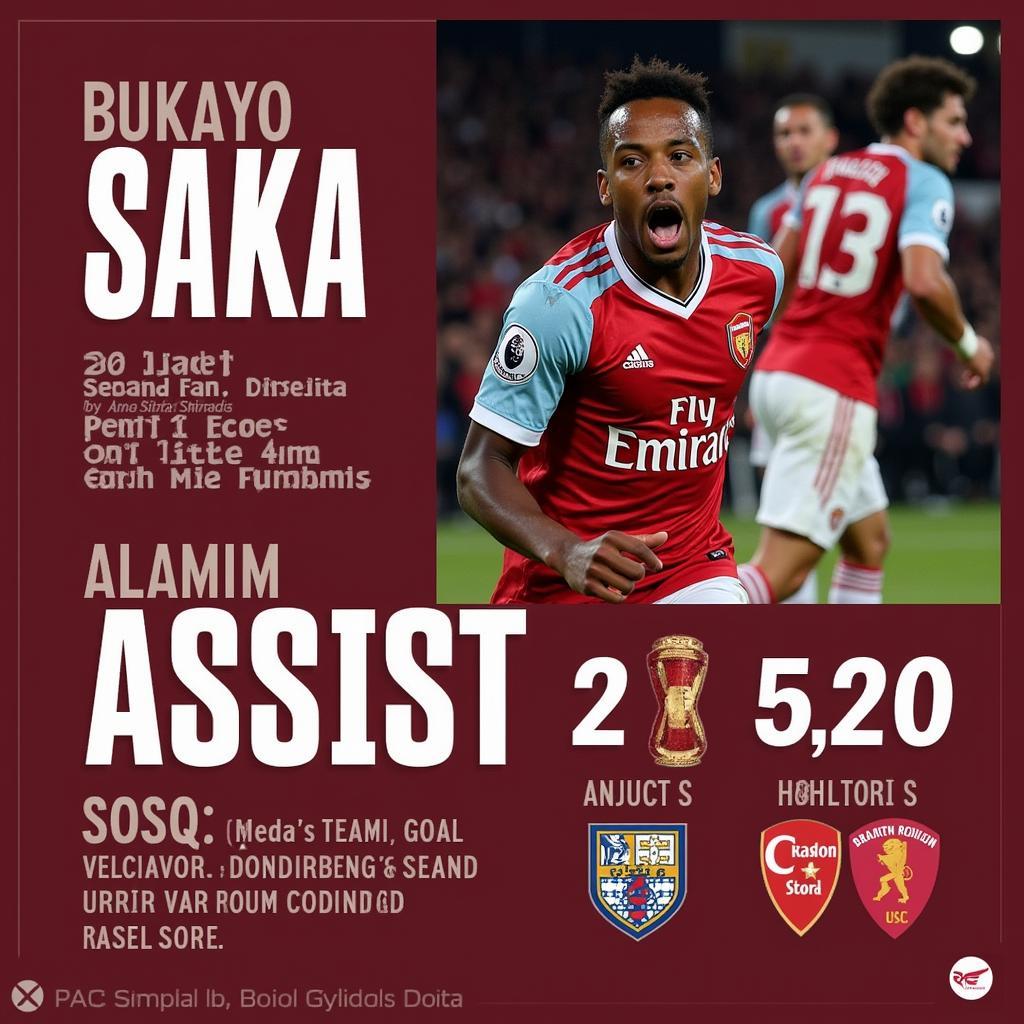 Arsenal Attackers: Bukayo Saka's Goals and Assists This Season