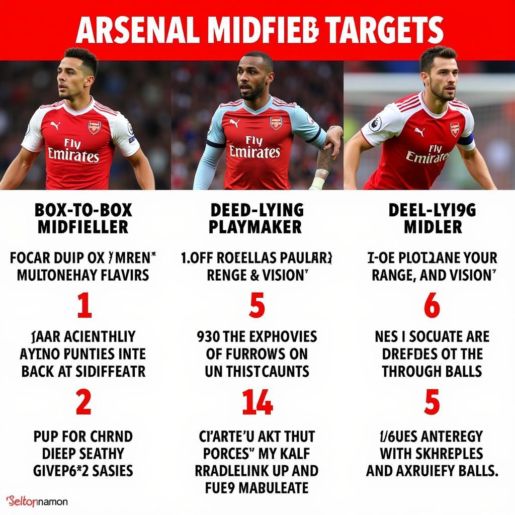 Potential Arsenal Midfield Targets