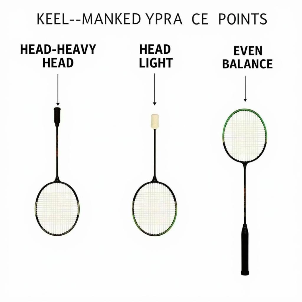 Badminton Racket Balance Point Illustration