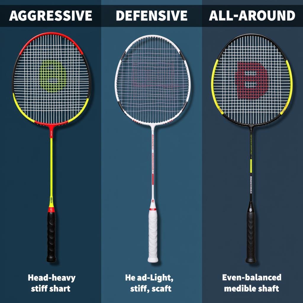 Badminton Rackets for Different Playing Styles: Aggressive, Defensive, All-Around