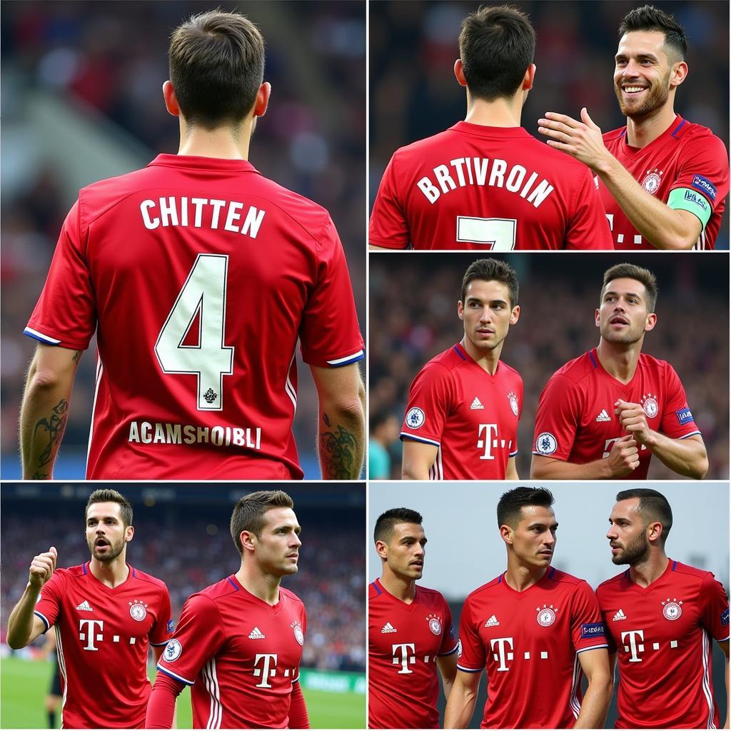 Bayern Munich Defenders Jersey Numbers 4 and 5