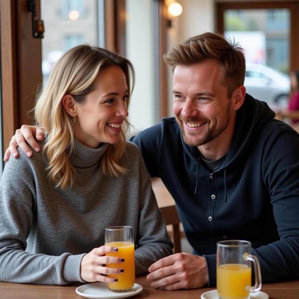 Benedicte and Erling Haaland Casual Outing