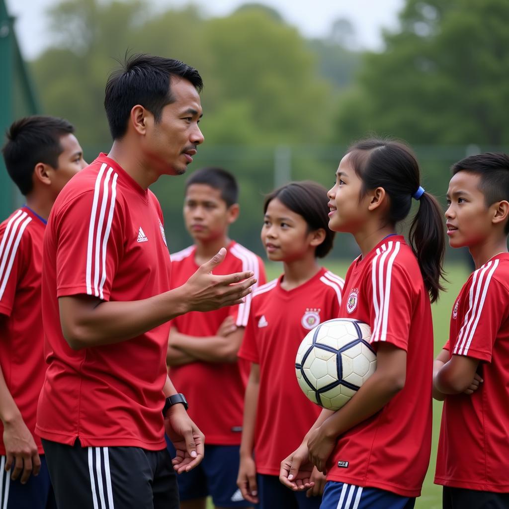 Best Asian Footballer Inspires Young Players