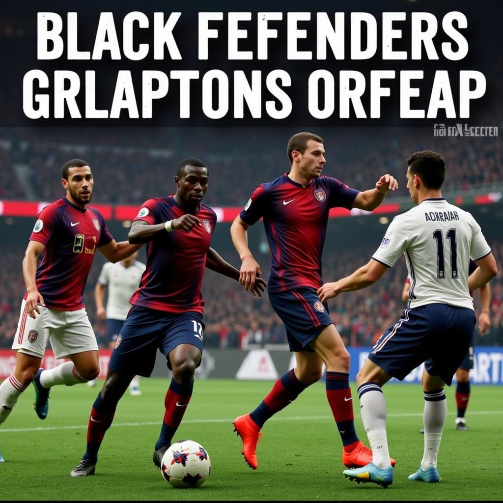 Solid Black Defenders in FIFA Online 3