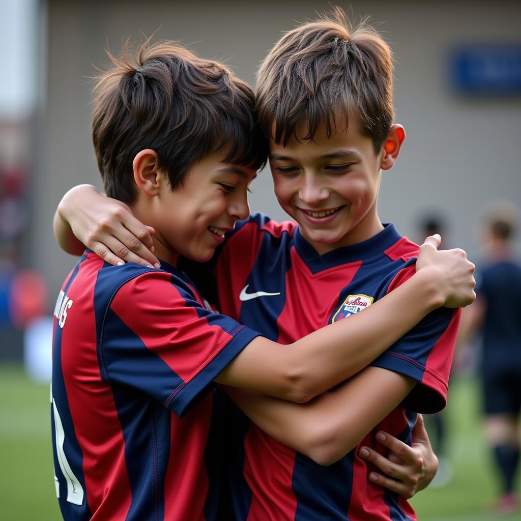 Brother Supporting Brother After a Game