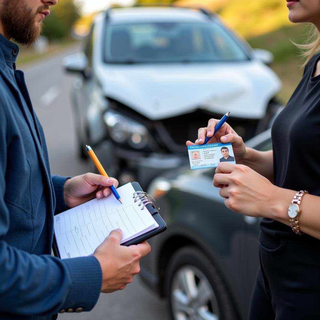 Exchanging Information After a Car Accident