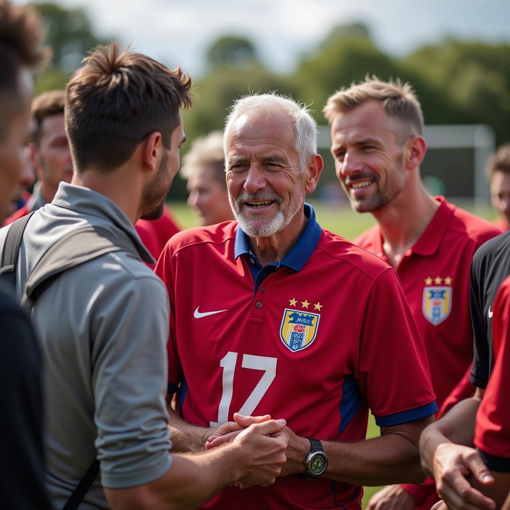 Celebrating the Oldest Football Player