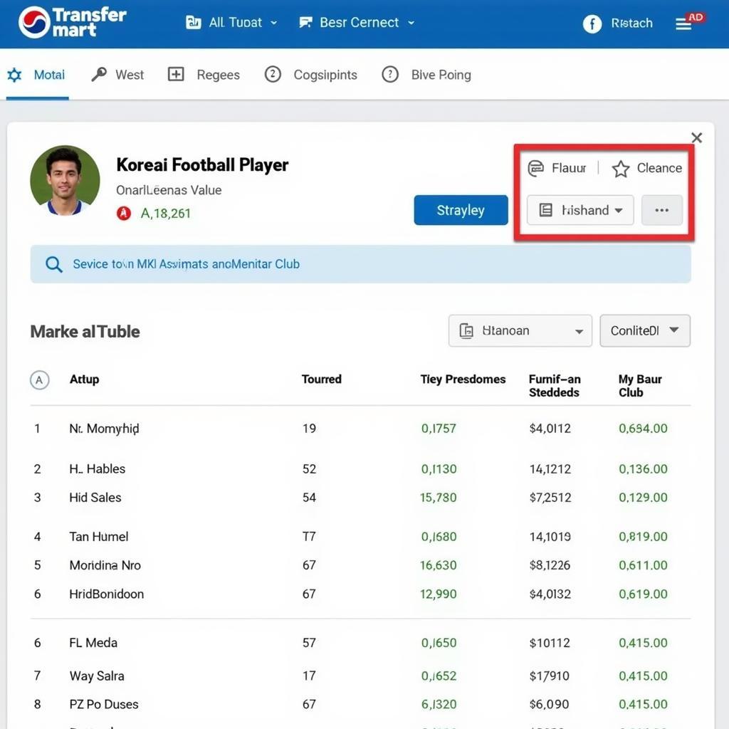 Checking Korean Football Player Prices on Transfermarkt