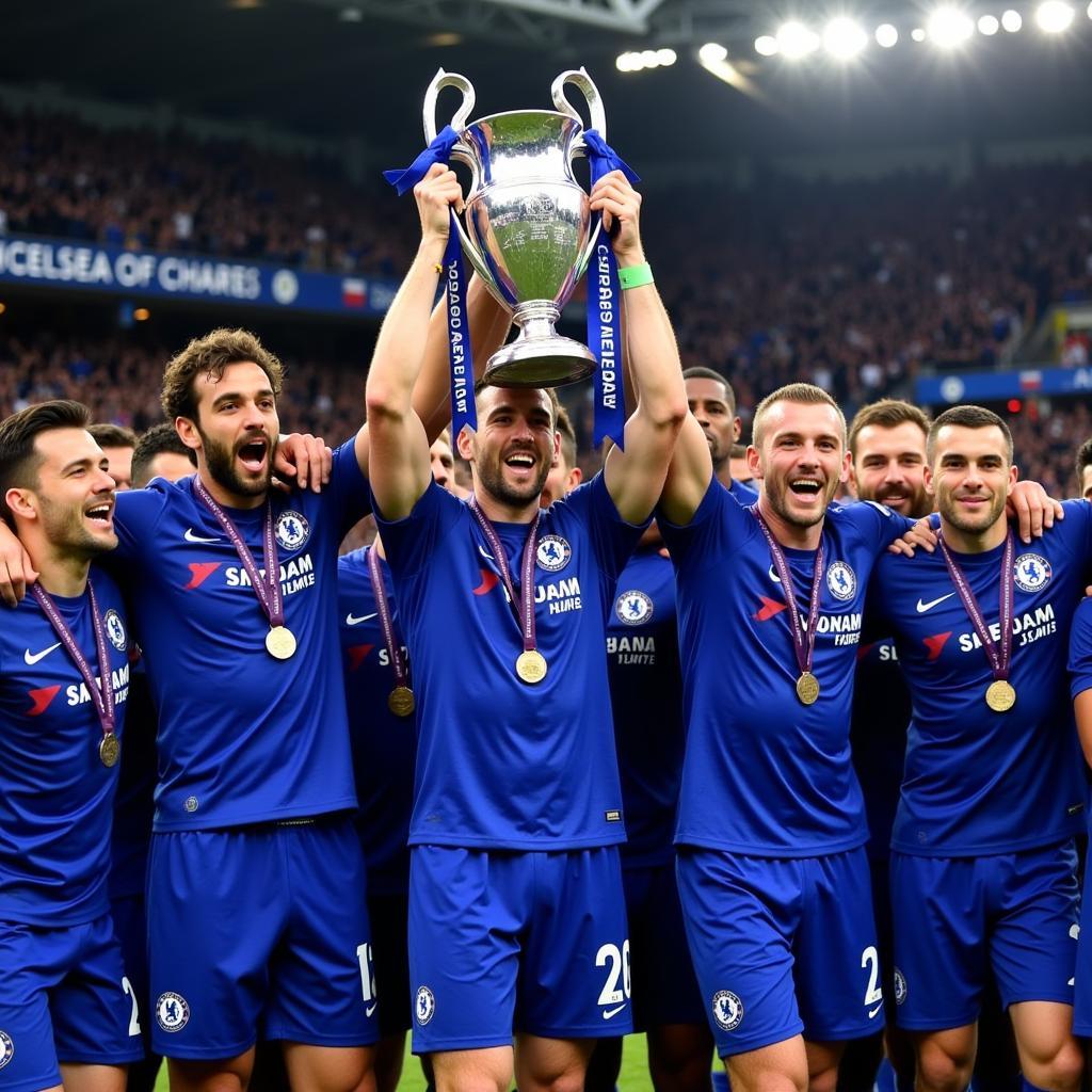 Chelsea 2018: Celebrating Europa League Victory