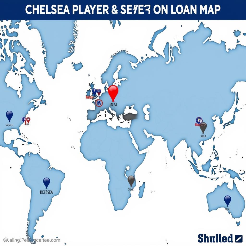 Chelsea Loan Players Map