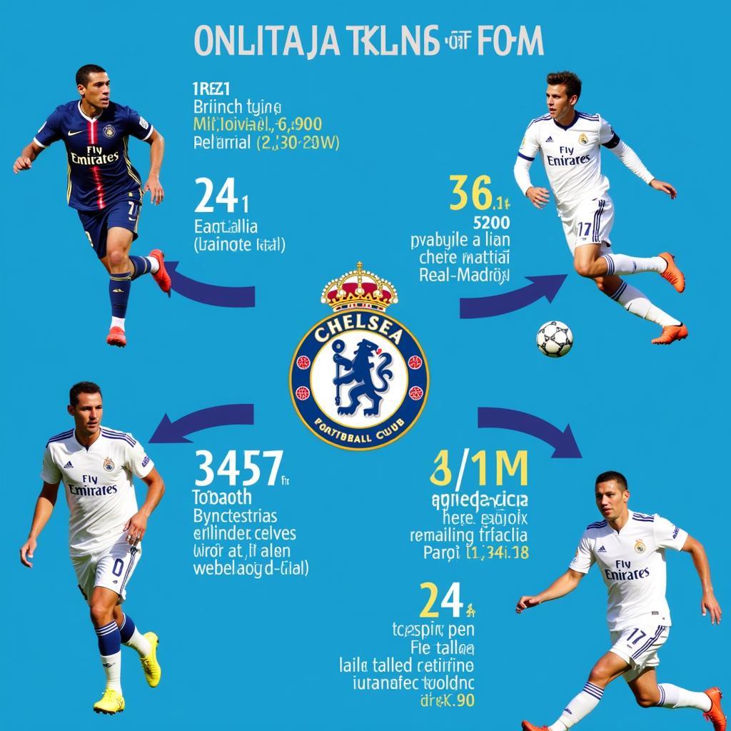 Player Transfers between Chelsea, Real Madrid, and PSG