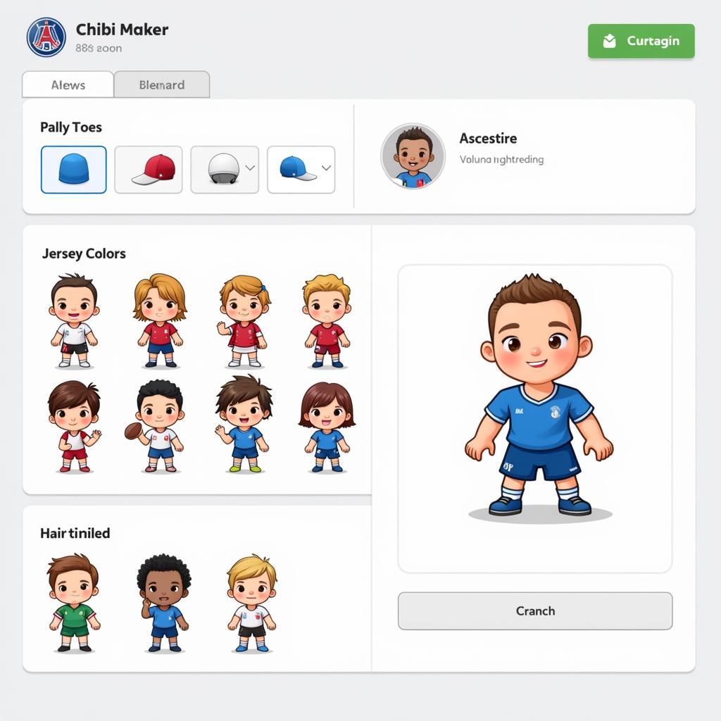 Chibi Football Player Design Tools