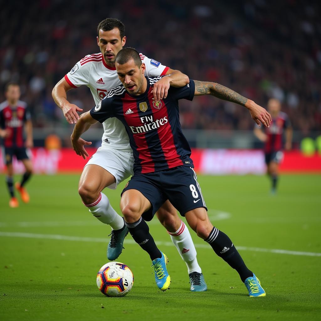 Giorgio Chiellini in Action as a Center Back