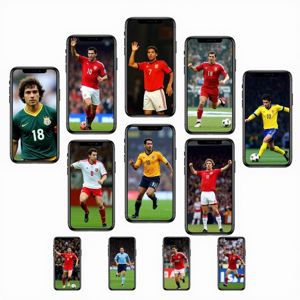 Classic Football Legends Phone Wallpapers