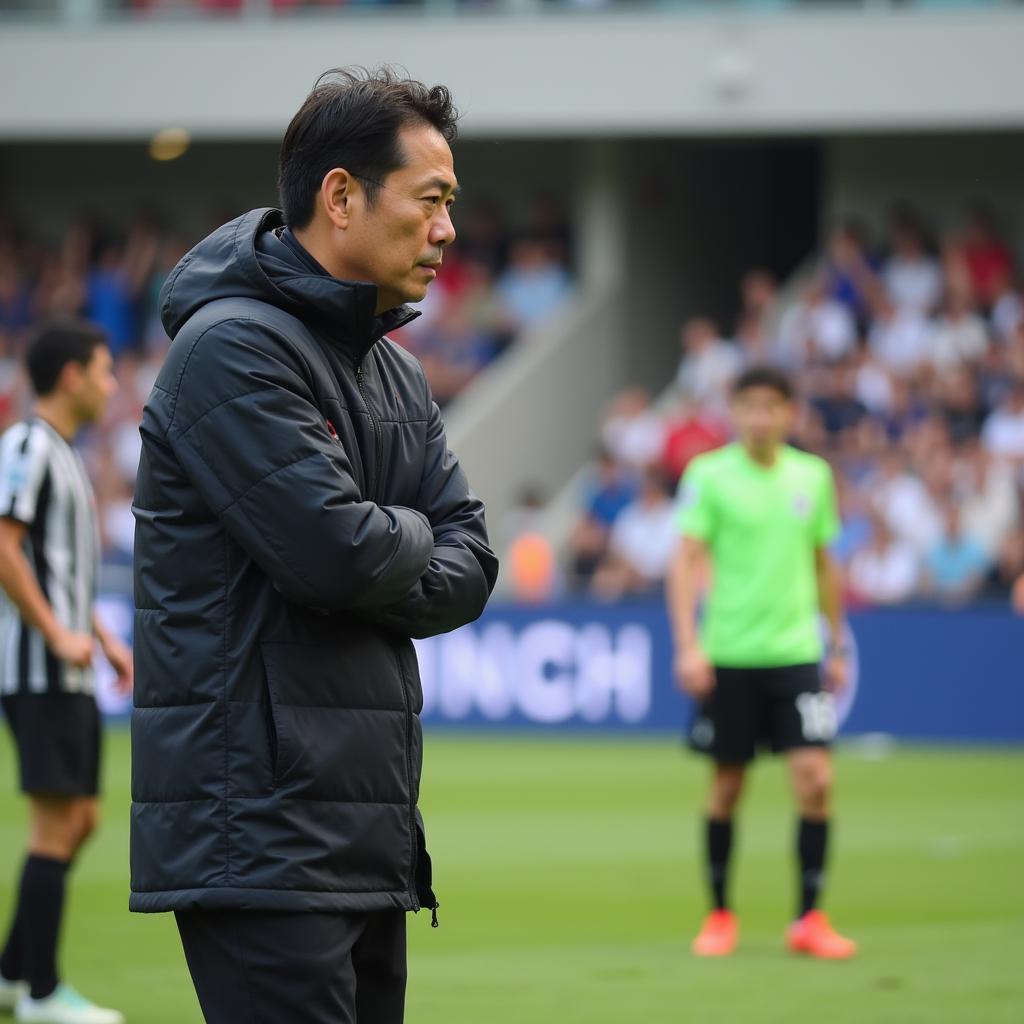 Coach Park Hang-seo Observing U21 Match