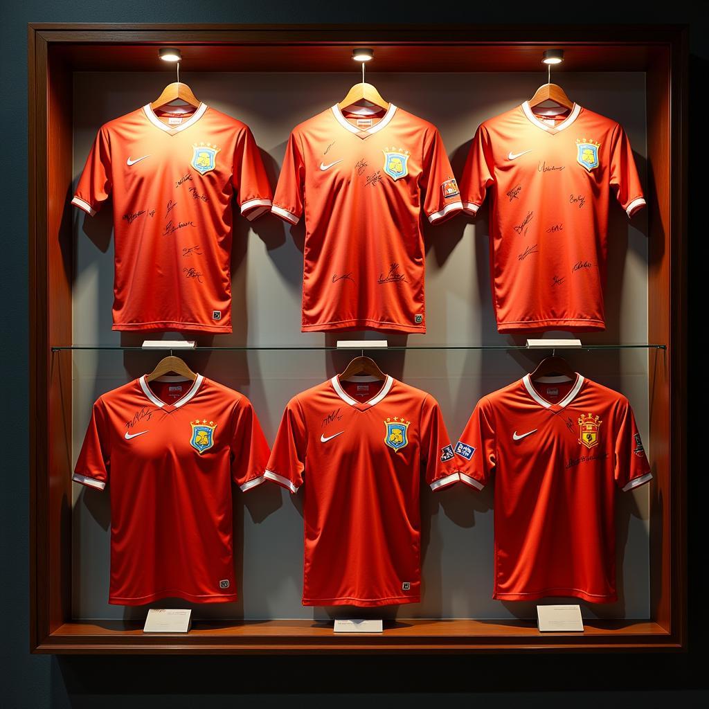 Collection of Signed Vietnamese Football Jerseys