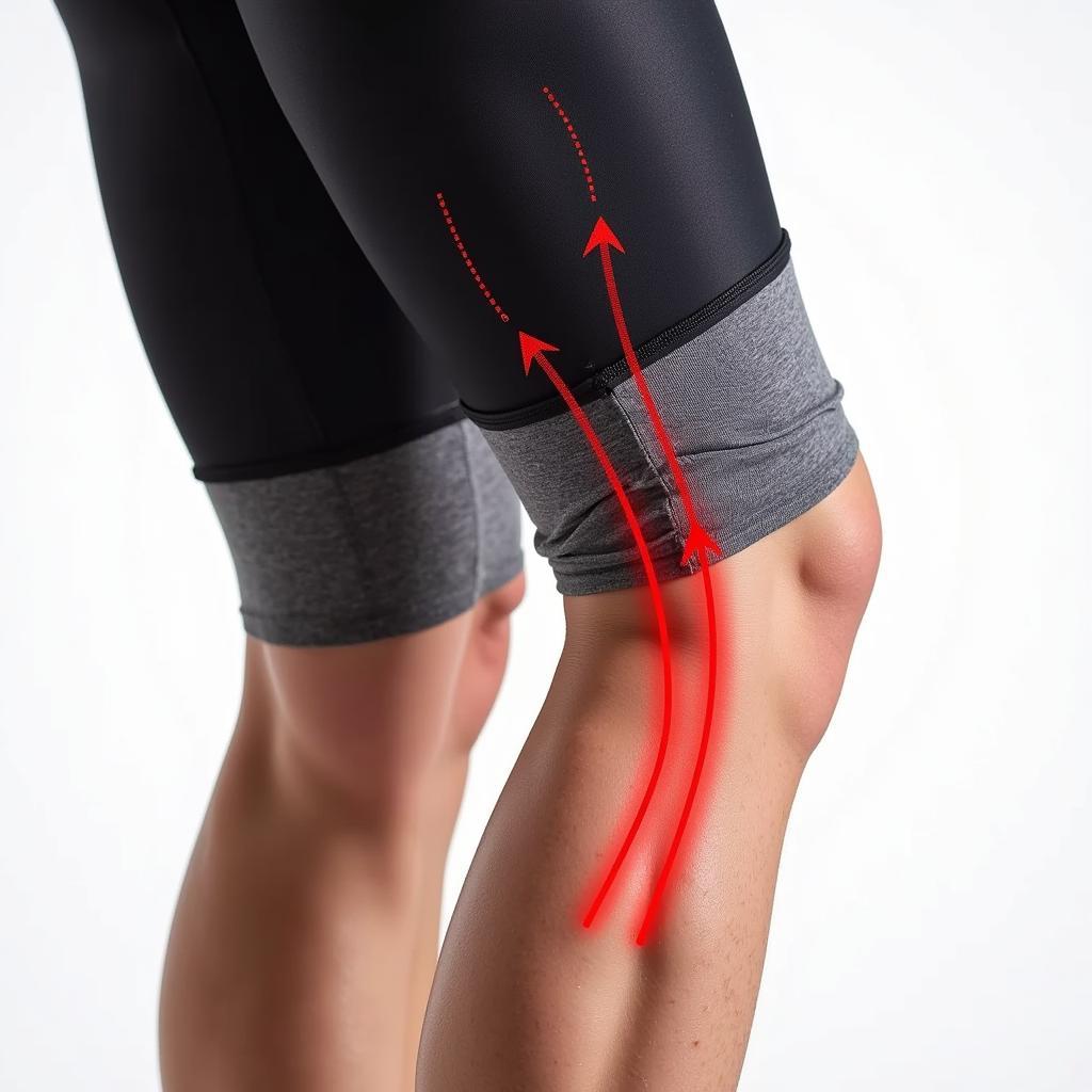 Compression base layer providing muscle support and improving circulation