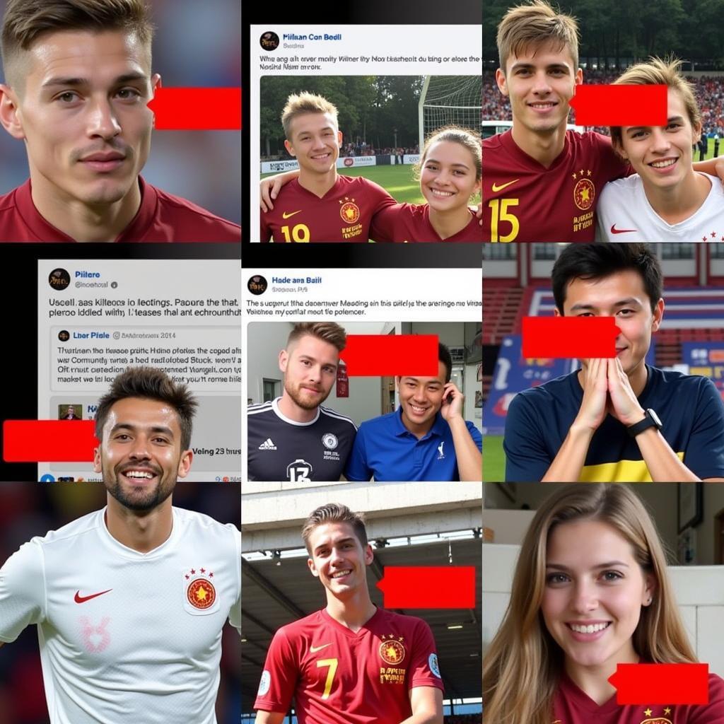 Fans connecting with U23 Vietnam players through Facebook interactions