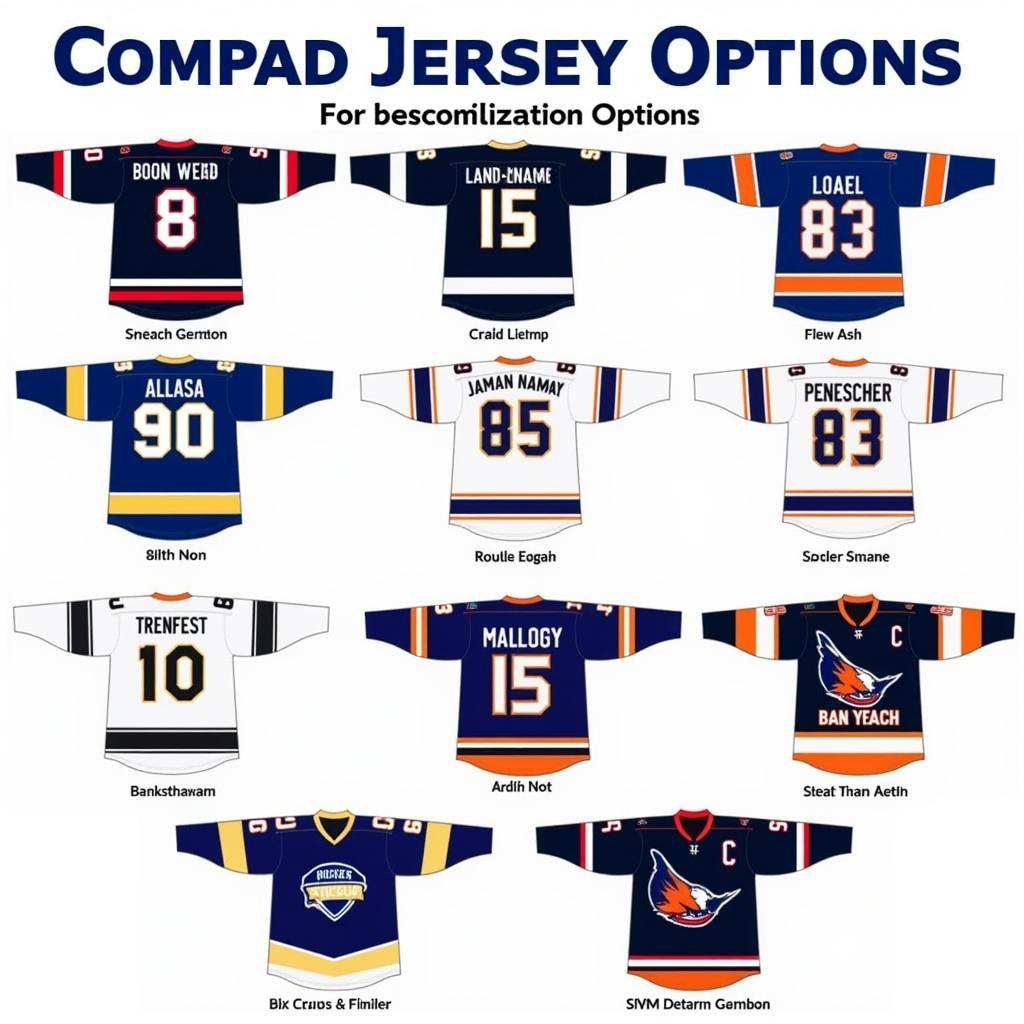 Custom Compad Jersey Options for Players and Fans