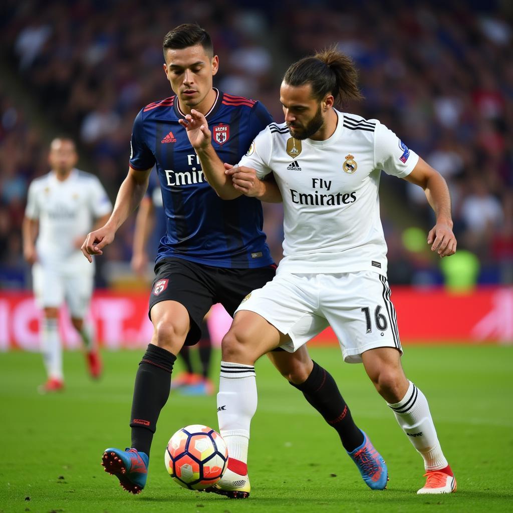 Dani Carvajal Defending for Real Madrid